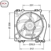 Denso Engine Cooling Fan DER46002