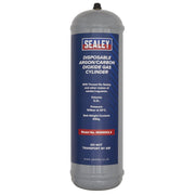 Sealey Disposable Argon/Carbon Dioxide Gas Cylinder 430g MIGMIX2.2 Sealey - Dynamic Drive