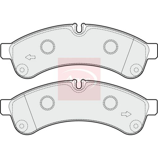 Apec Rear Brake Pad Set fits Iveco Daily IV 2006-2011