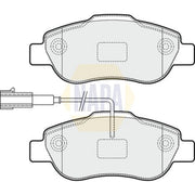 NAPA Front Brake Pad Set fits Fiat 500 2007 on 1.3