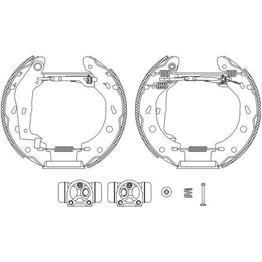 Mintex Brake Shoe Set Axle Kit fits Smart Cabrio 2000-2004