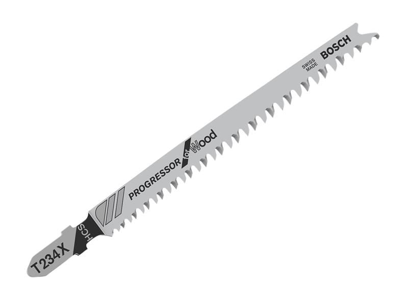 Bosch Powertool Accessories T 234 X Progressor for Wood Jigsaw Blade 117mm Pack of 5 Bosch Powertool Accessories - NN4 Online