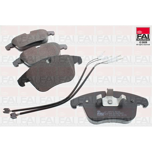 FAI Front Brake Pad Set fits Citroën C5 III 2008-2017 1.6 1.8 2.0