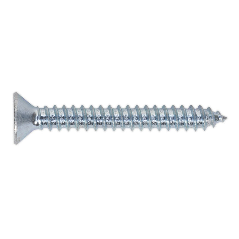 Sealey Self Tapping Screw 4.8 x 38mm Countersunk Pozi Pack of 100 ST4838 Sealey - Dynamic Drive