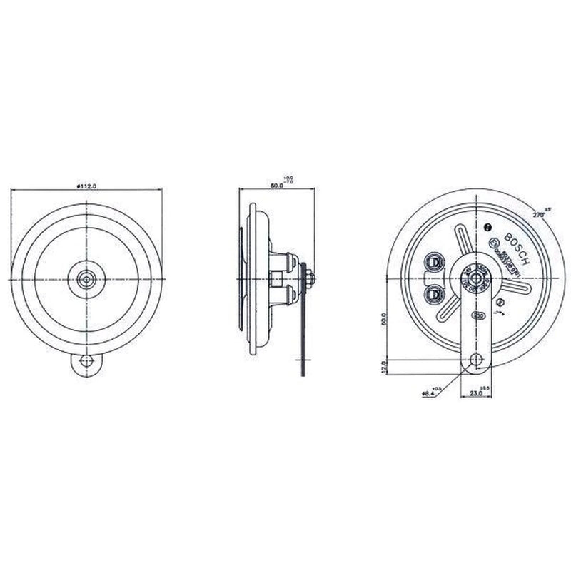 Bosch Car Horn Signal Unit