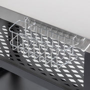 Dellonda Plancha Trolley with Utensil Holder - Stainless Steel Top Dellonda - Dynamic Drive