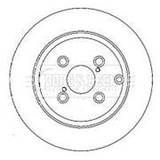 Borg & Beck Front & Rear Brake Discs & Pads fits Toyota Corolla 2001-2007