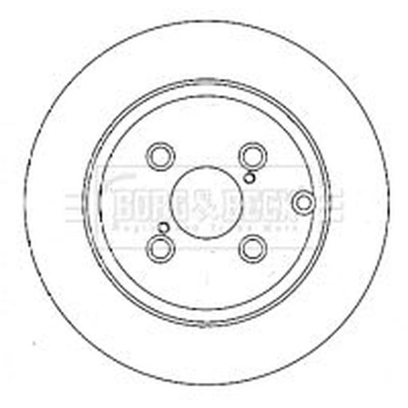 Borg & Beck Front & Rear Brake Discs & Pads fits Toyota Corolla 2001-2007
