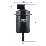 Mahle Fuel Filter Element fits Hyundai Amica / Atoz 2003-2010 1.1