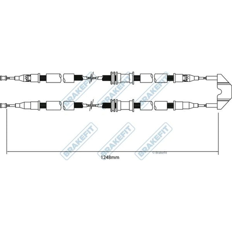 Apec Handbrake Cable Rear BBC3447