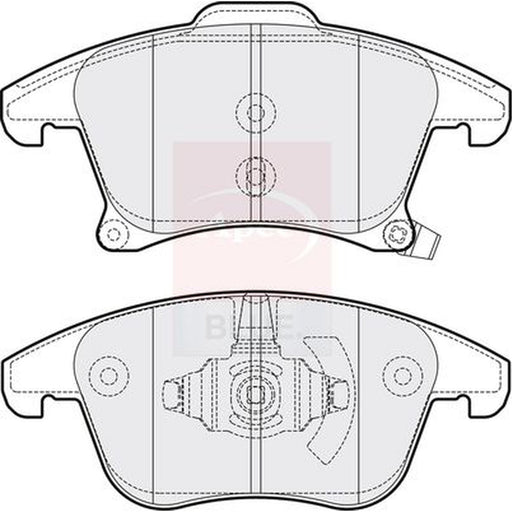 Apec Front Brake Pad Set fits Ford Galaxy 2019-2023 2.0