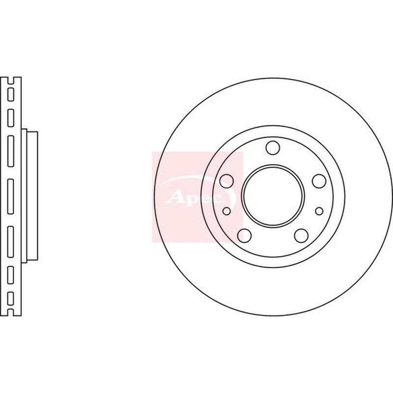 Apec Front Brake Vented Discs & Pads fits Renault Arkana I 2020 on 1.3