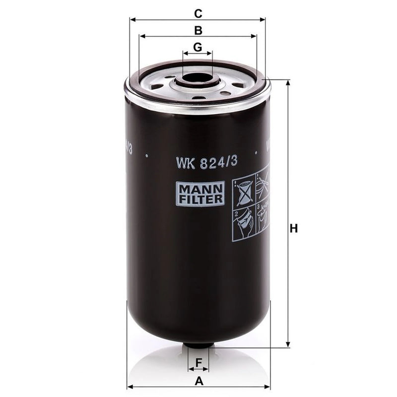 MANN-FILTER Full Service Kit with Air, Oil, Fuel & Cabin Fil fits Hyundai Matrix