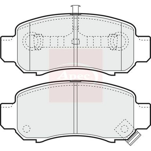 Apec Front Brake Pad Set fits Honda Insight 2000-2006 1.0