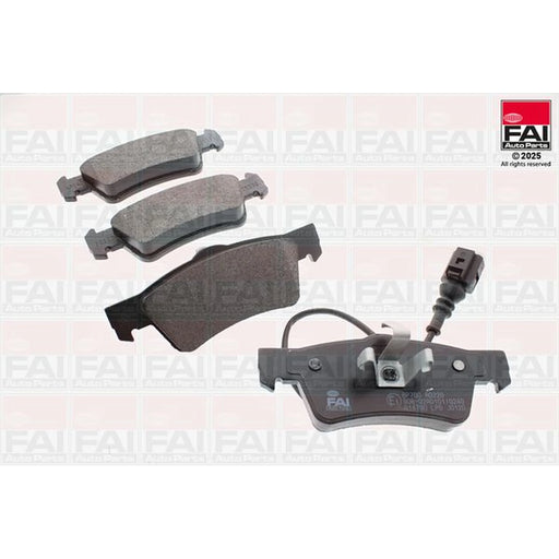 FAI Rear Brake Pad Set fits VW Multivan 2003-2015 1.9 2.0 2.5 3.2
