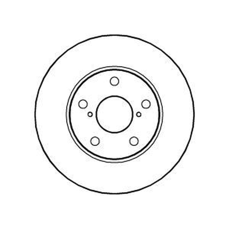 Abtex 2 x Vented Brake Discs fits Toyota MR2 II 1989-2000 2.0