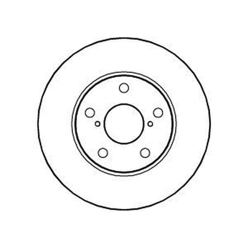 Abtex 2 x Vented Brake Discs fits Toyota MR2 II 1989-2000 2.0