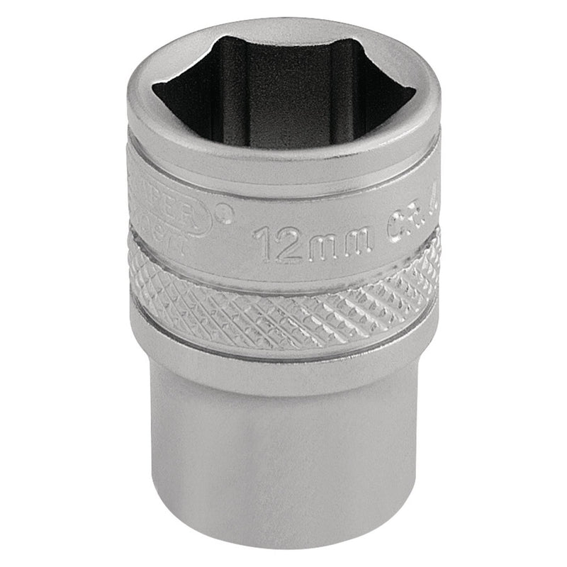 Draper Socket, 1/4" Sq. Dr., 12mm 16515 Draper - Dynamic Drive