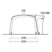 Outwell Wolfburg 450 Air Drive-Away Campervan Air Awning 175-200cm Outwell - Dynamic Drive