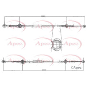 Apec Manual Transmission Cable Pull fits Citroën C2 2003-2012 1.1 1.4 1.6