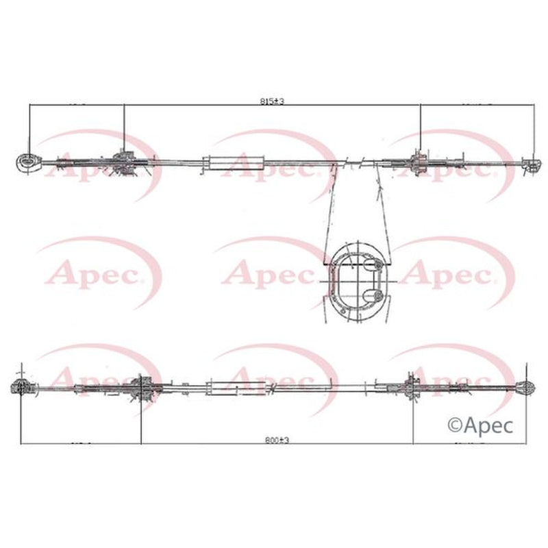 Apec Manual Transmission Cable Pull fits Citroën C2 2003-2012 1.1 1.4 1.6