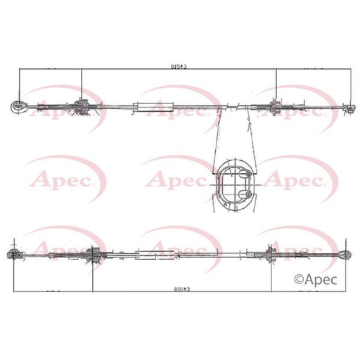 Apec Manual Transmission Cable Pull fits Citroën C2 2003-2012 1.1 1.4 1.6