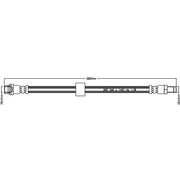 Juratek Brake Hydraulic Hose Line Rear fits Ford Tourneo Connect 2002-2013 1.8