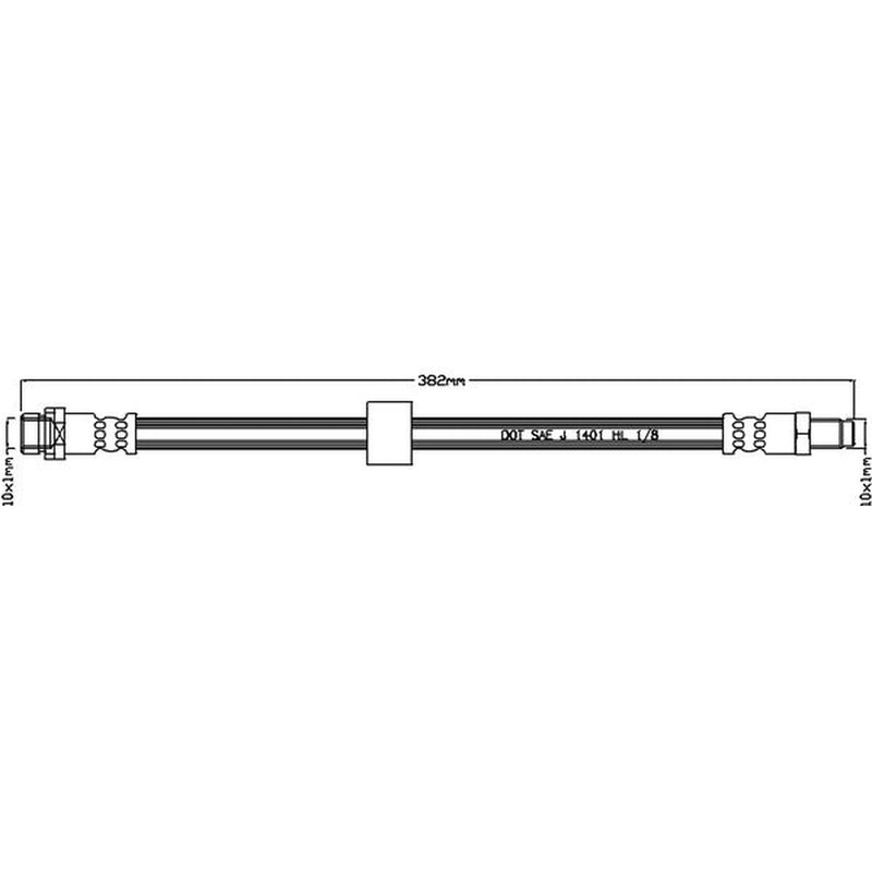 Juratek Brake Hydraulic Hose Line Right JBH1114