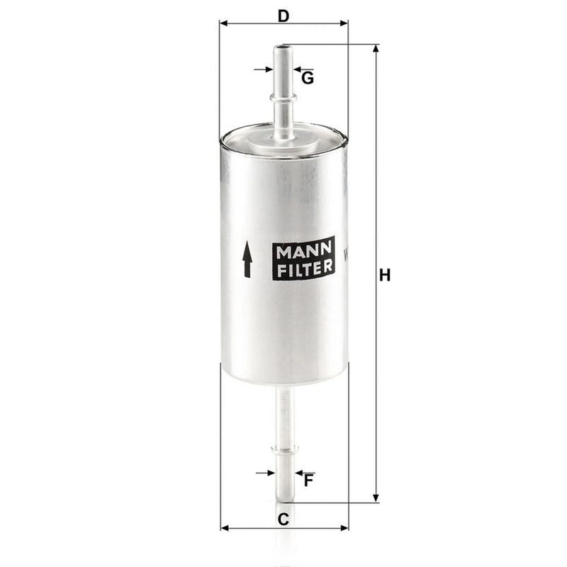 MANN-FILTER Full Service Kit with Air, Oil, Fuel & Cabin F fits Jaguar S-Type II
