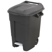 Sealey Refuse/Wheelie Bin with Foot Pedal 100L Black BM100P Sealey - Dynamic Drive