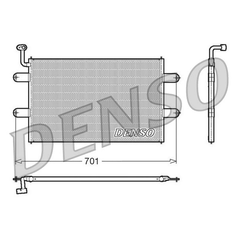 Denso Air Conditioning Condenser fits Seat Cordoba 1993-2002 1.4 1.6 1.8 1.9