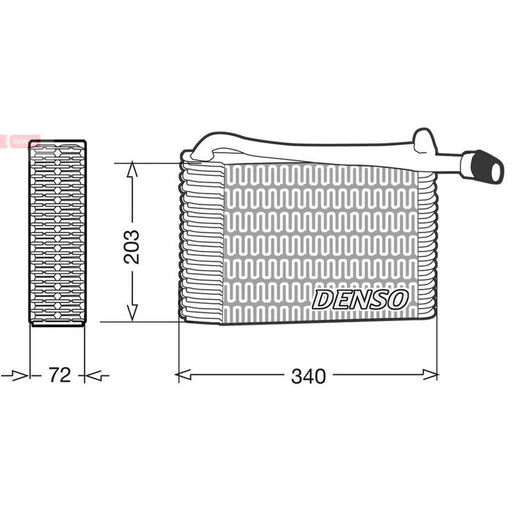 Denso Air Conditioning Evaporator fits Audi A4 B5 1994-2001