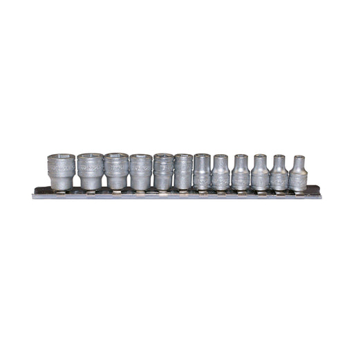 Teng Tools 1/4" Socket Clip Rail Set 6 pt 12 Pieces Teng Tools - Dynamic Drive