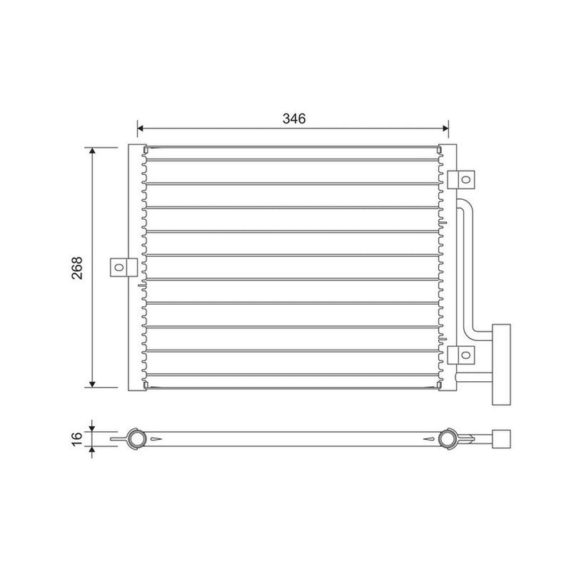Valeo Air Conditioning Condenser 822701