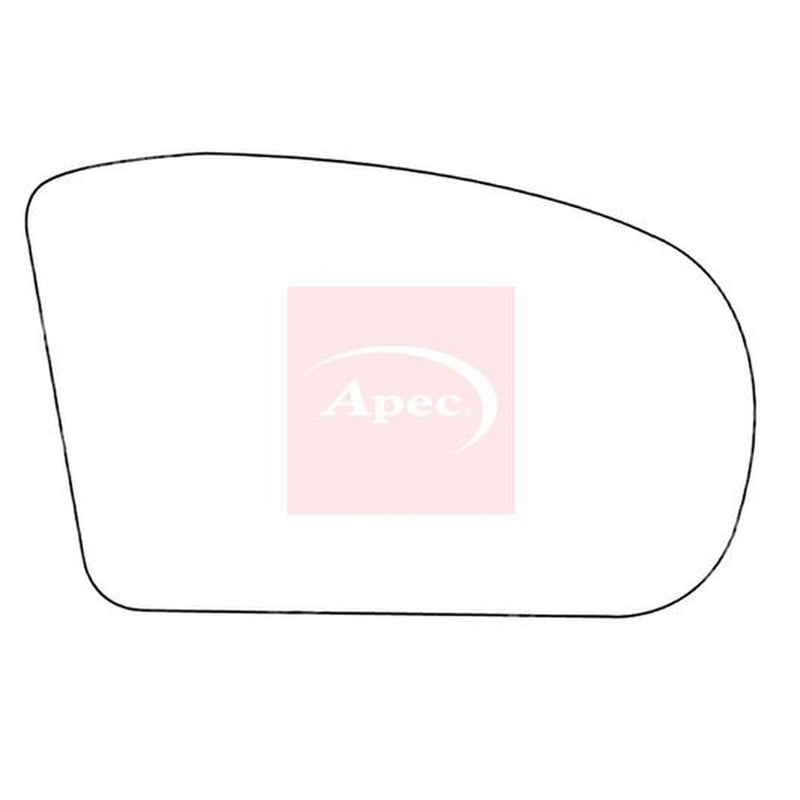Apec Exterior Wing Mirror Glass Right fits Mercedes-Benz C-Class 2000-2008