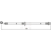 Apec Brake Hydraulic Hose Line Front Left fits Honda Fr-V 2004-2009