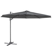 Dellonda Cantilever Parasol with 360 Rotation, Tilt & Cover 3m - Grey Dellonda - Dynamic Drive
