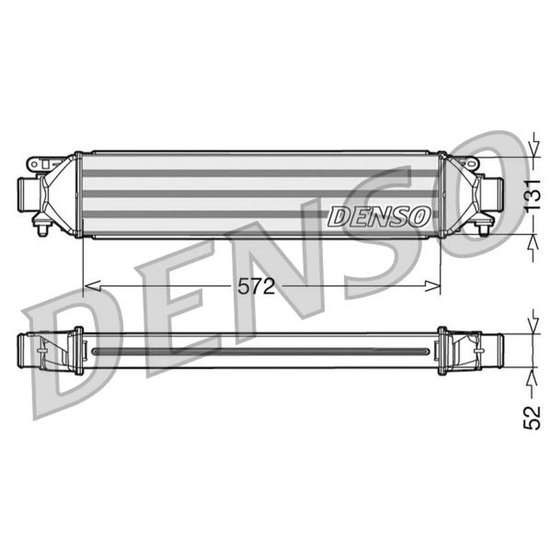 Denso Intercooler (Charge Air Cooler) fits Abarth Grande Punto 2007-2010 1.4