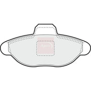 Apec Front Brake Pad Set fits Fiat Seicento / 600 1997-2010 0.9 1.1