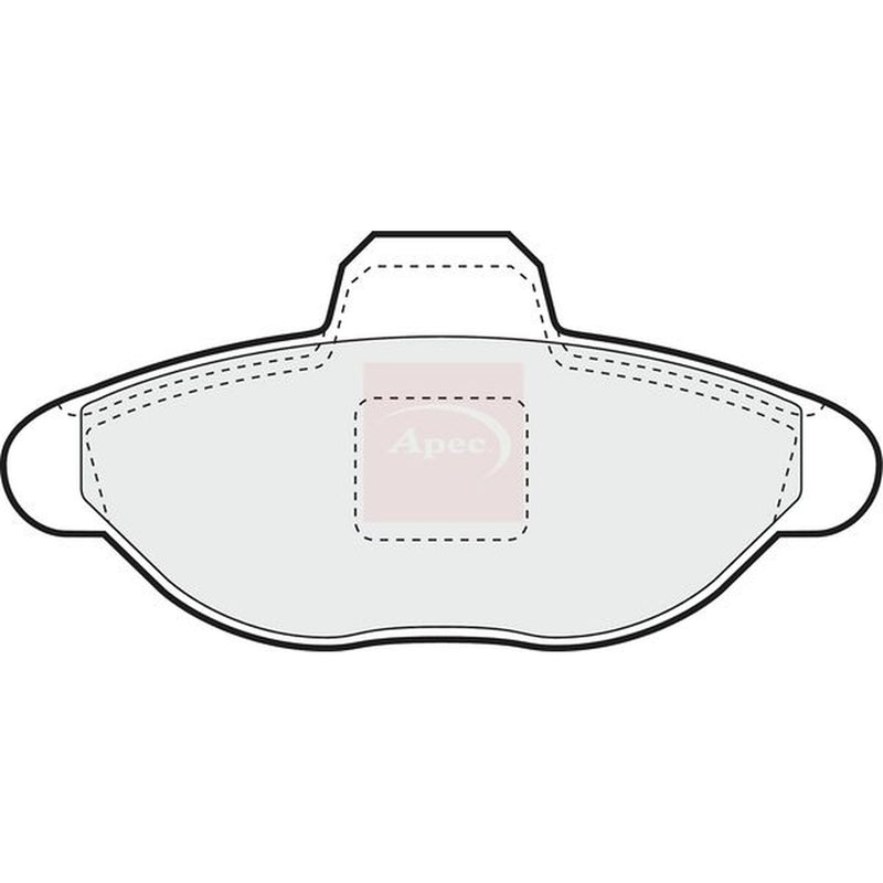 Apec Front Brake Pad Set fits Fiat Seicento / 600 1997-2010 0.9 1.1
