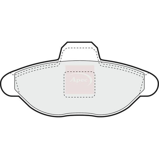 Apec Front Brake Pad Set fits Fiat Seicento / 600 1997-2010 0.9 1.1