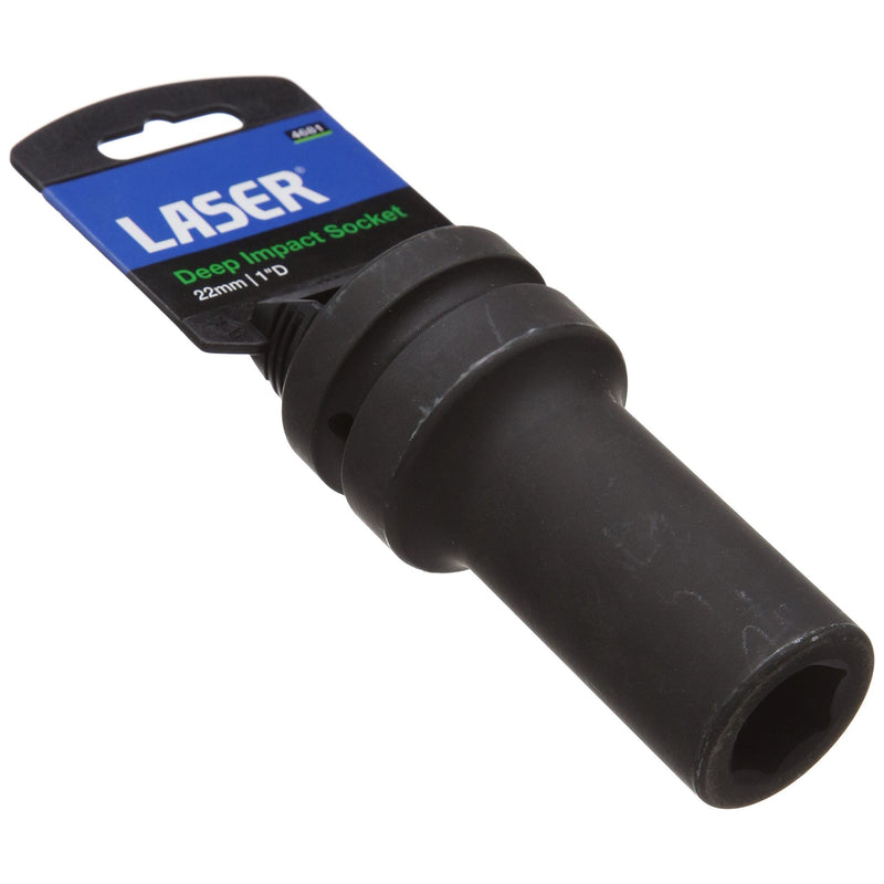Laser Deep Impact Socket 1"D 22mm 4681 Laser - Dynamic Drive