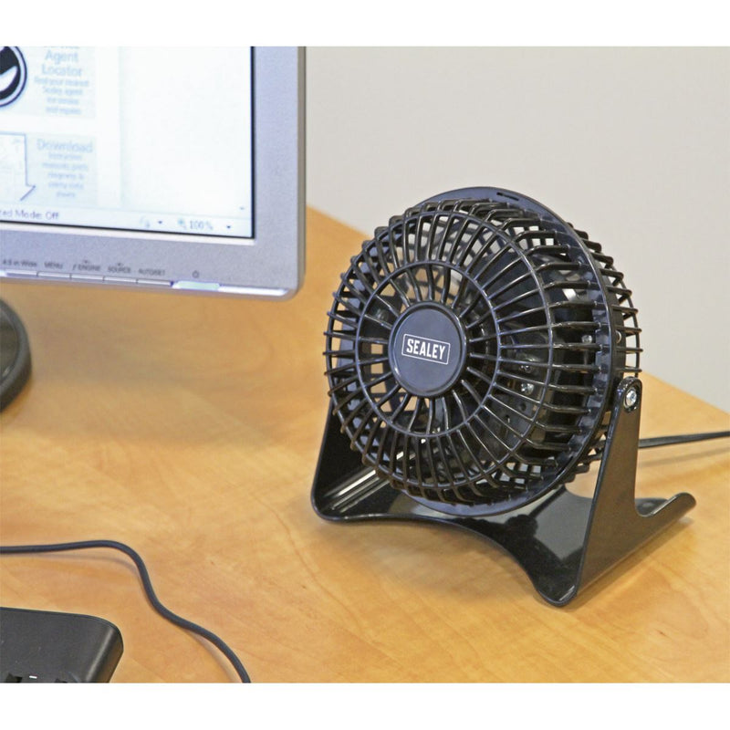 Sealey Desk Fan Mini 4" 230V SFF04 Sealey - Dynamic Drive