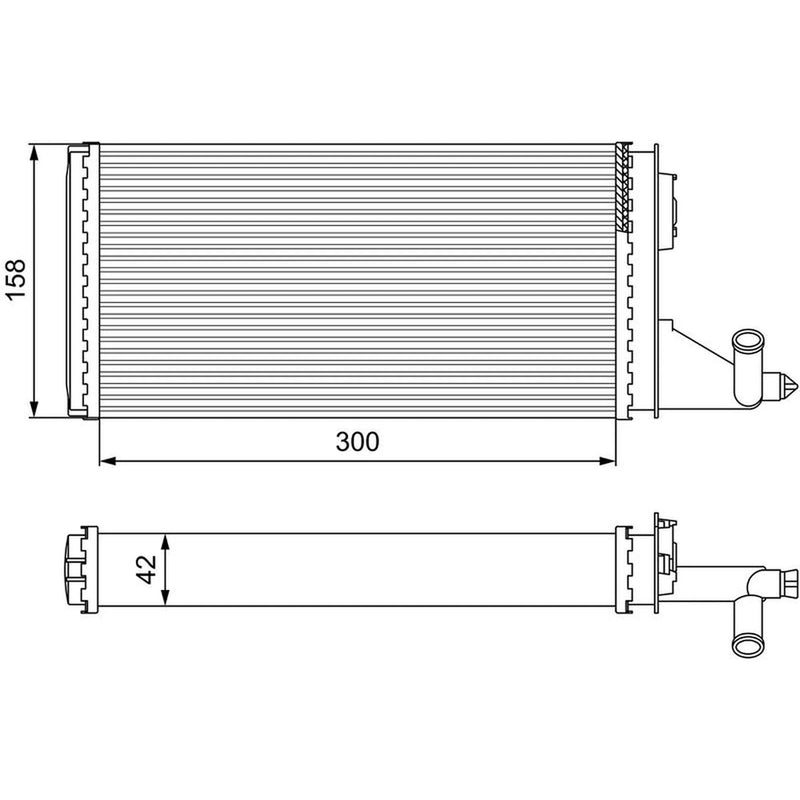 Valeo Heater Matrix Core Heat Exchanger 812342