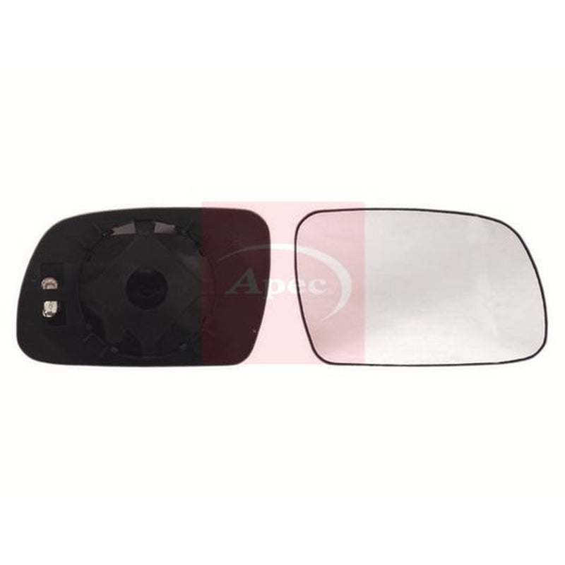Apec Exterior Wing Mirror Glass Left fits Peugeot 307 2000-2009 1.4 1.6 2.0