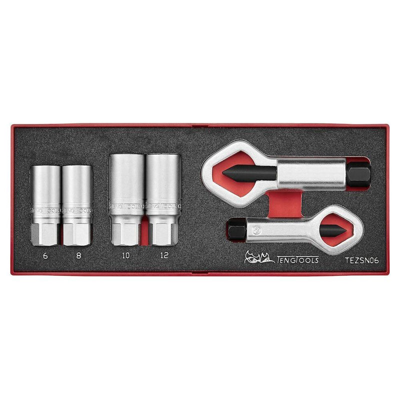 Teng Tools Extractor and Nut Splitter Set FOAMX2 6 Pieces Teng Tools - Dynamic Drive
