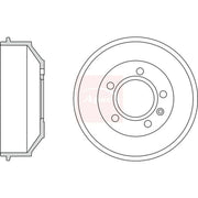 Apec Brake Drum Assembly Rear DRM9967
