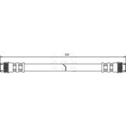 Apec Brake Hydraulic Hose Line Rear fits Dacia Duster 1988-1993 1.6