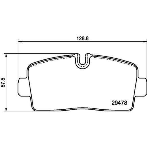 Mintex Rear Brake Pad Set fits Iveco Daily VI 2014-2016