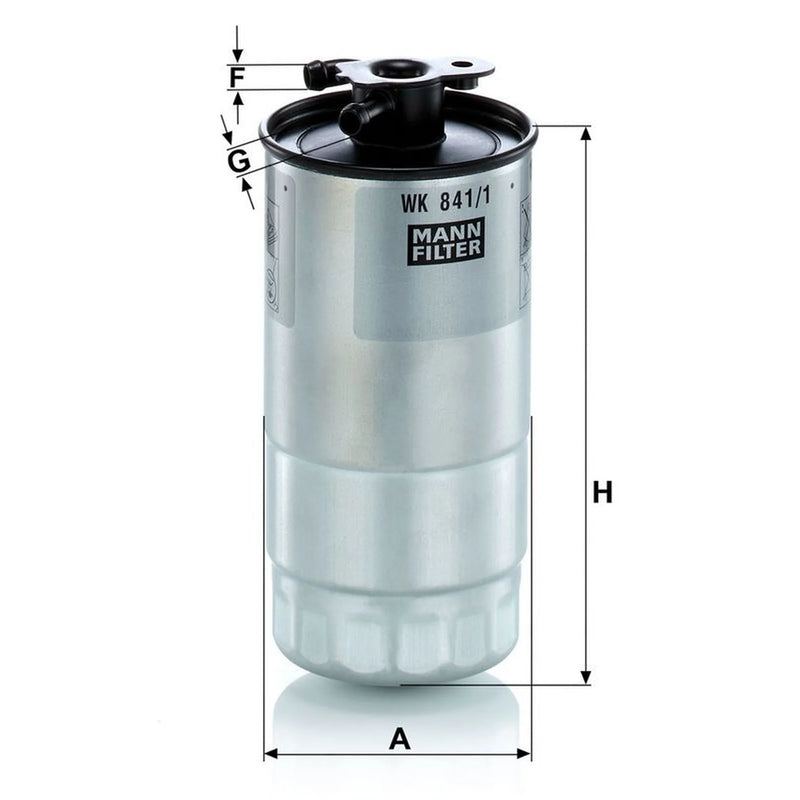 MANN-FILTER Full Service Kit with Air, Oil, Fuel & Cabin Filters fits BMW 5